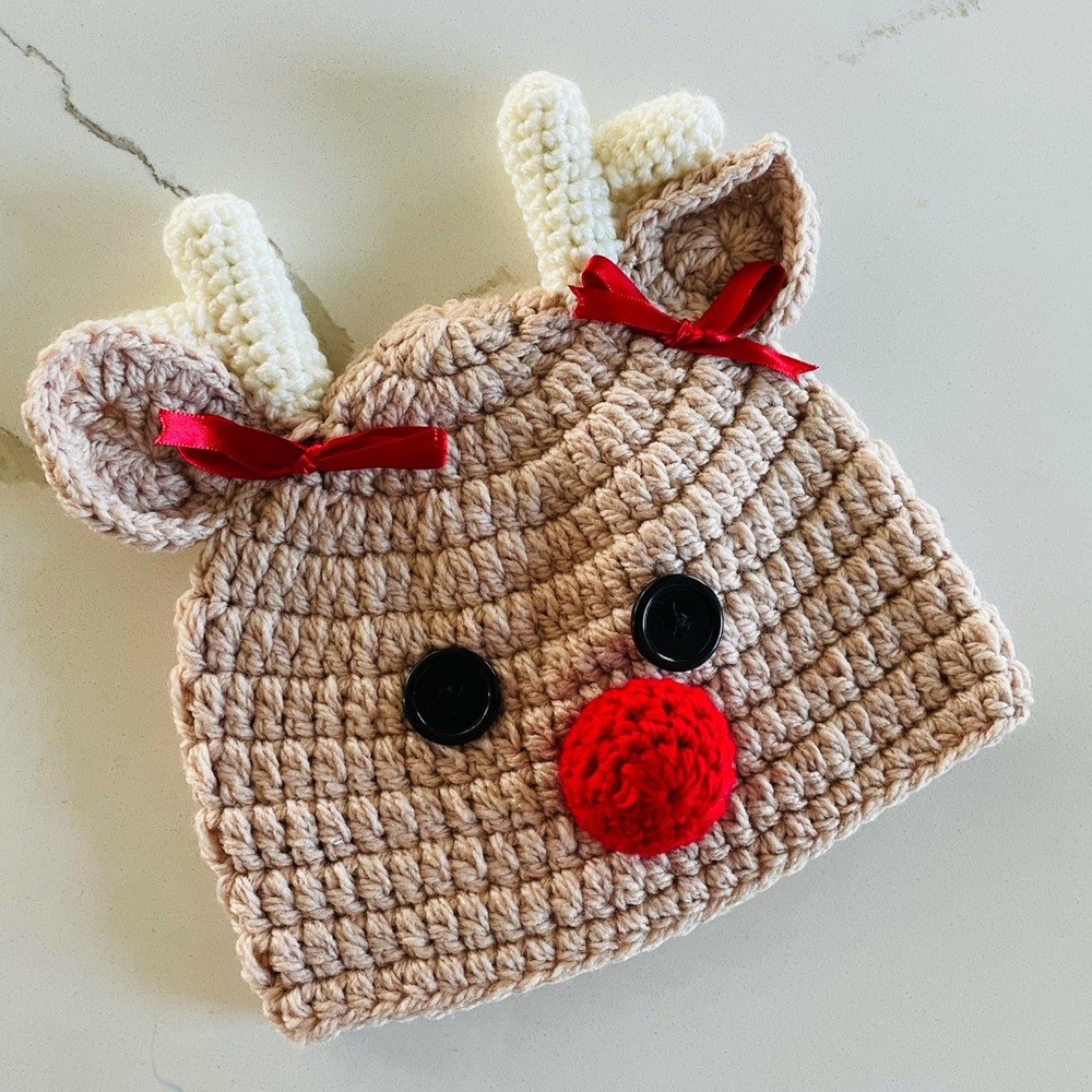 Christmas Reindeer Beanie